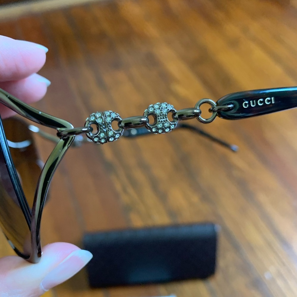 ON SALE Gucci oversized metal sunglasses GG4250 - Picture 6 of 9